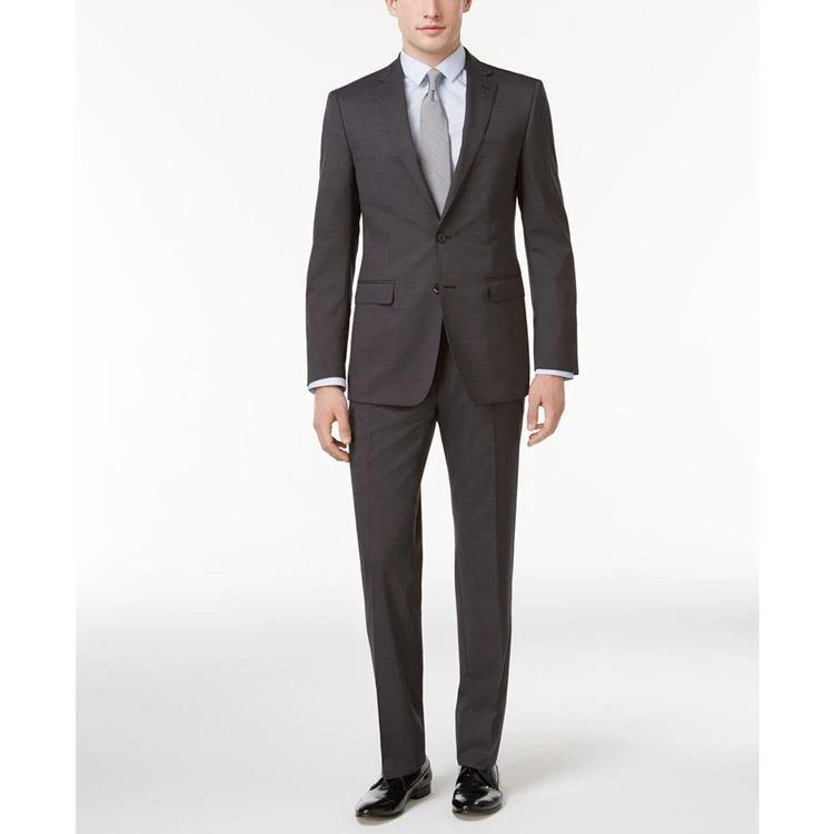 商品Calvin Klein|Men's Slim-Fit Black Micro Pinstripe Suit,价格¥662,第1张图片