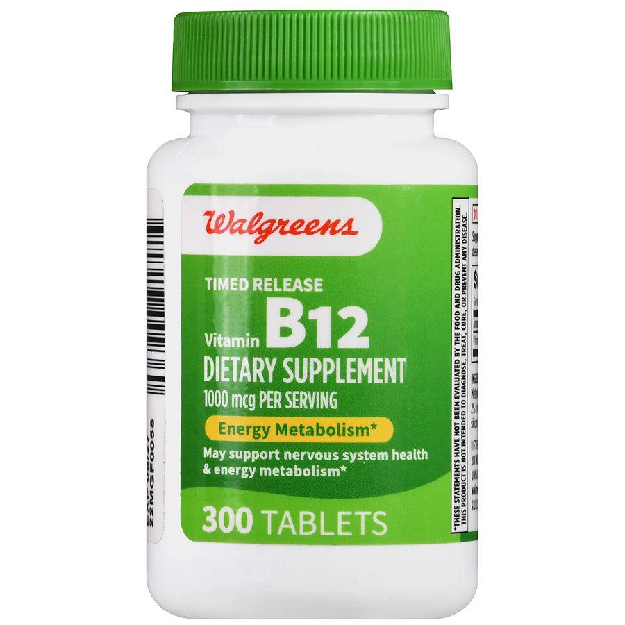 商品Walgreens|Timed Release Vitamin B12 1000 mcg Tablets,价格¥165,第2张图片详细描述