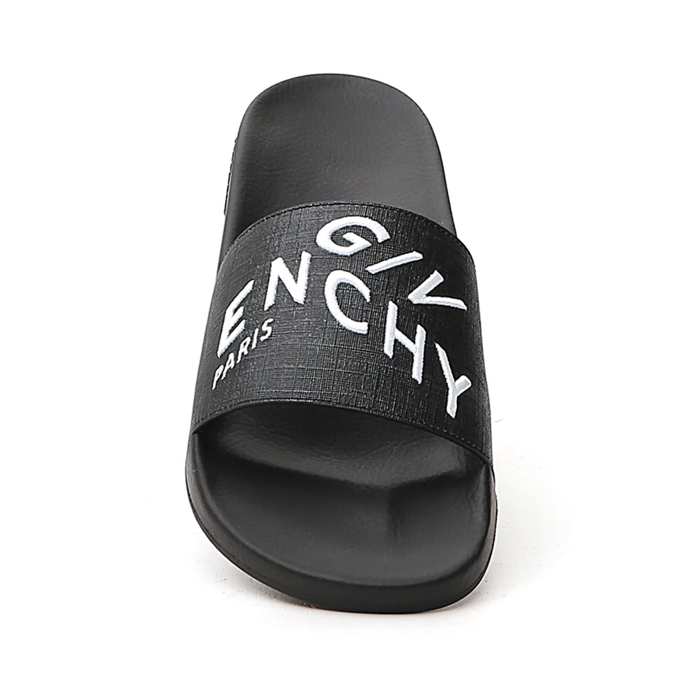 GIVENCHY 纪梵希 男士黑色棉质包脚拖鞋 BH300YH0QB-004 商品