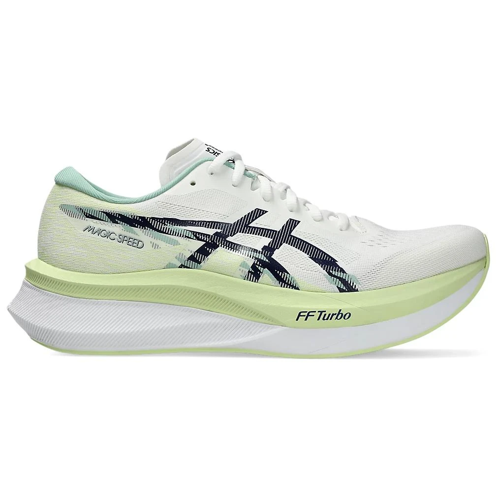 商品[国内直发] Asics|MAGIC SPEED 4 舒适轻盈 竞速耐磨 低帮 休闲跑步鞋 男款 白黑色,价格¥915,第3张图片详细描述