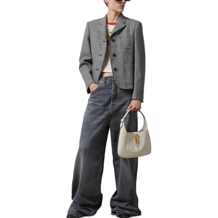 商品[国内直发] Gucci|古驰  字母印花圆领套头短款短袖 T恤 女款 白色,价格¥2221,第3张图片详细描述