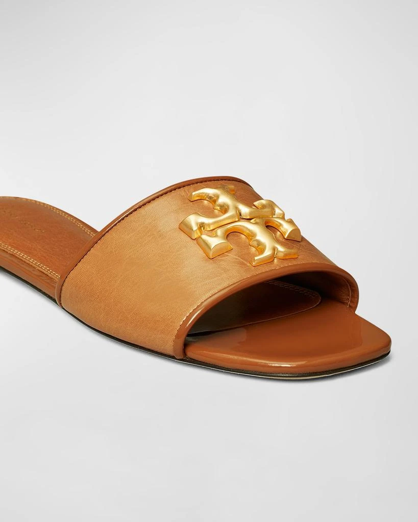 商品Tory Burch|Eleanor Calfskin Medallion Flat Sandals,价格¥2335,第5张图片详细描述