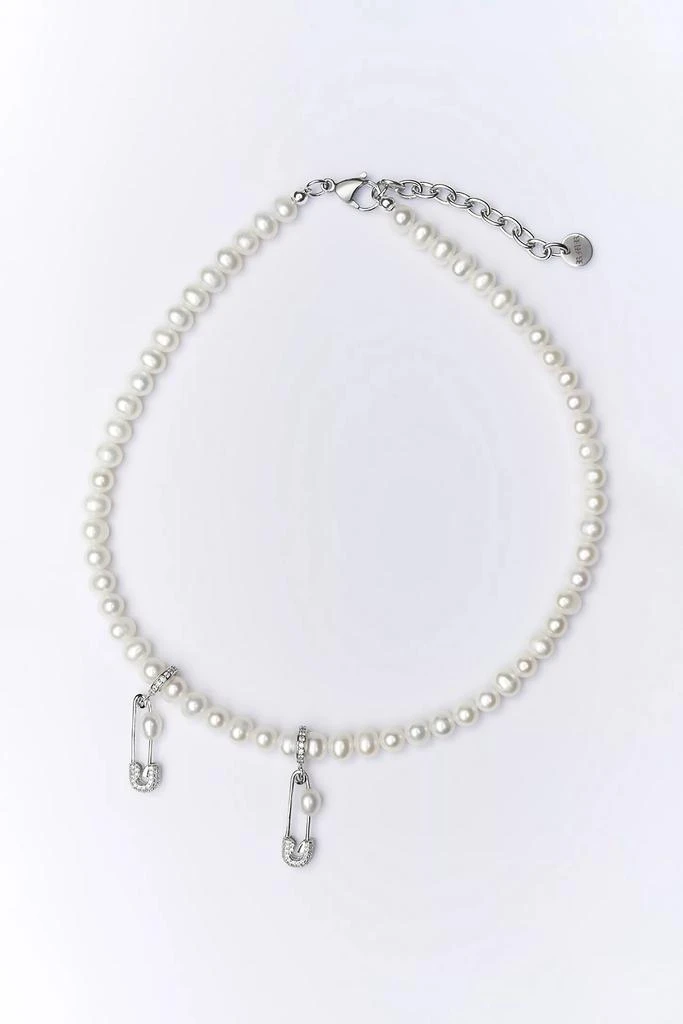 商品RIMOR JEWELRY|RIMOR Double Pin Through My Pearl Necklace,价格¥1198,第1张图片