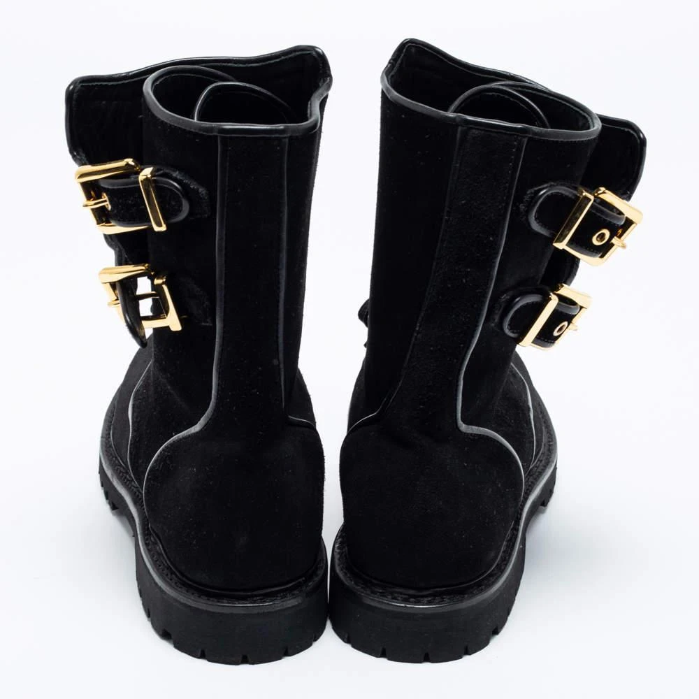 商品[二手商品] Balmain|Balmain Black Suede Eagle Combat Boots Size 41,价格¥1690,第5张图片详细描述