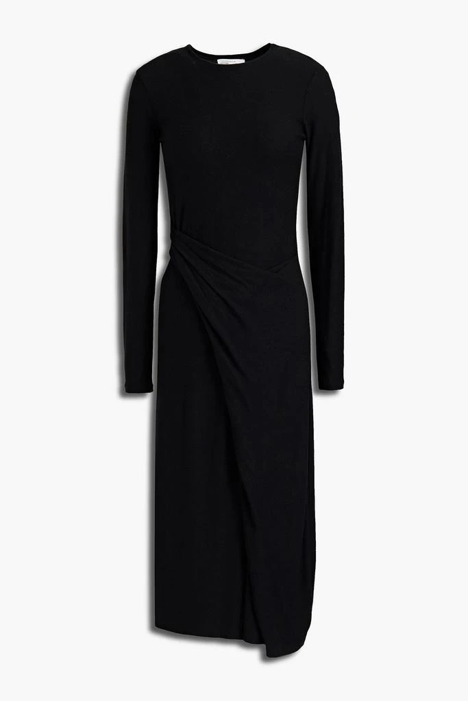 商品Vince|Wrap-effect Lyocell-blend jersey midi dress,价格¥557,第1张图片