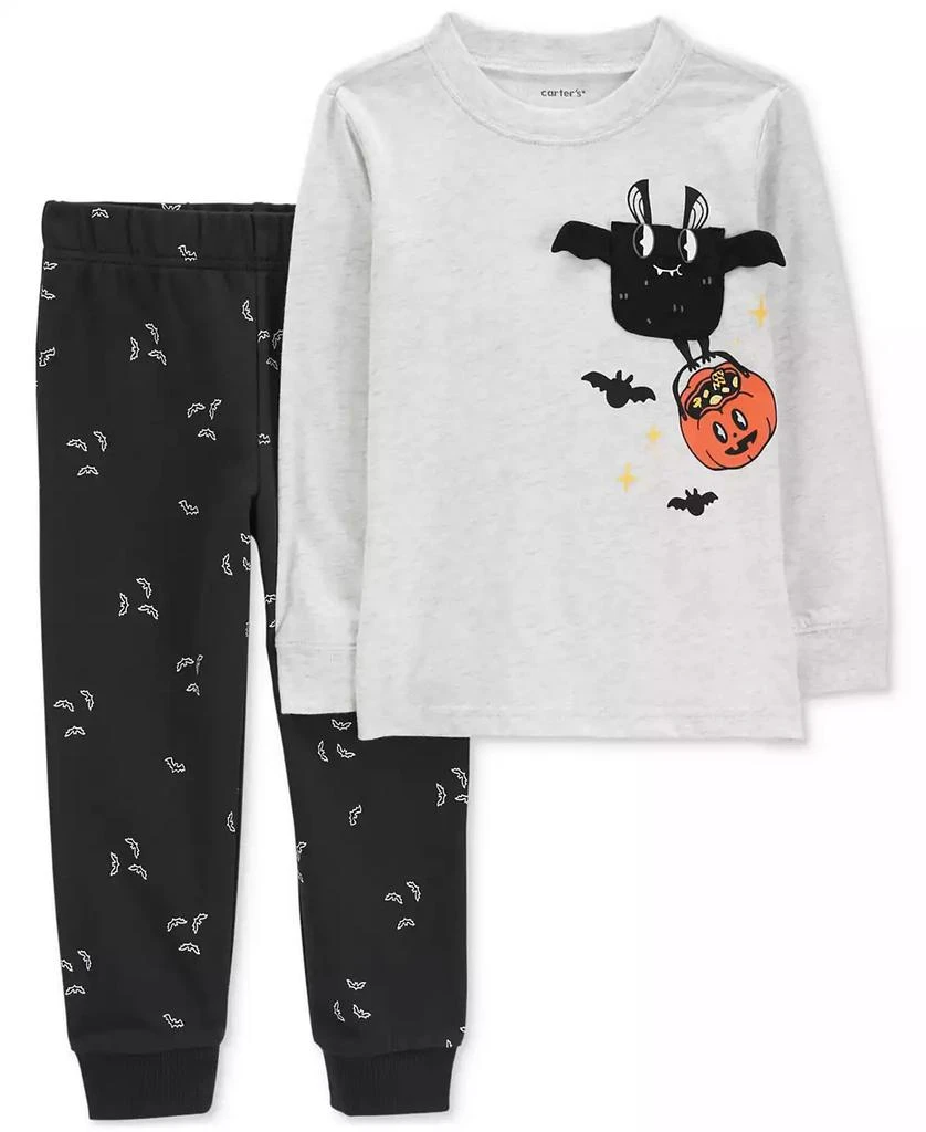 商品Carter's|Toddler Boys Halloween Bat T-Shirt & Jogger Pants, 2 Piece Set,价格¥122,第1张图片