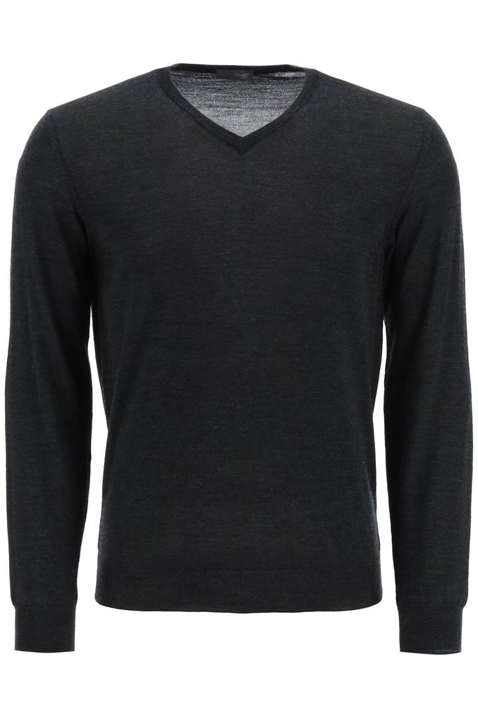 Drumohr super fine merino wool v-neck sweater商品第1张图片规格展示