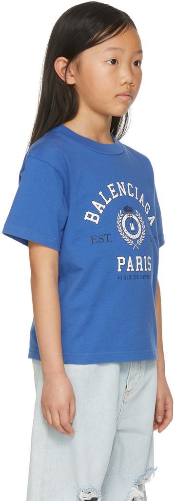 商品Balenciaga|蓝色 College 1917 儿童 T 恤,价格¥1885,第4张图片详细描述