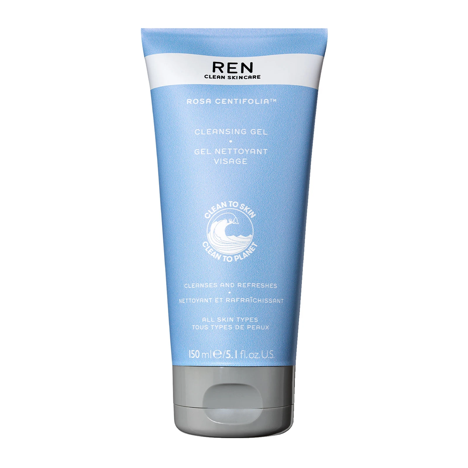 商品REN Clean Skincare|REN Clean Skincare 玫瑰蔷薇卸妆洁面啫喱 150ml 敏感肌可用,价格¥263,第1张图片