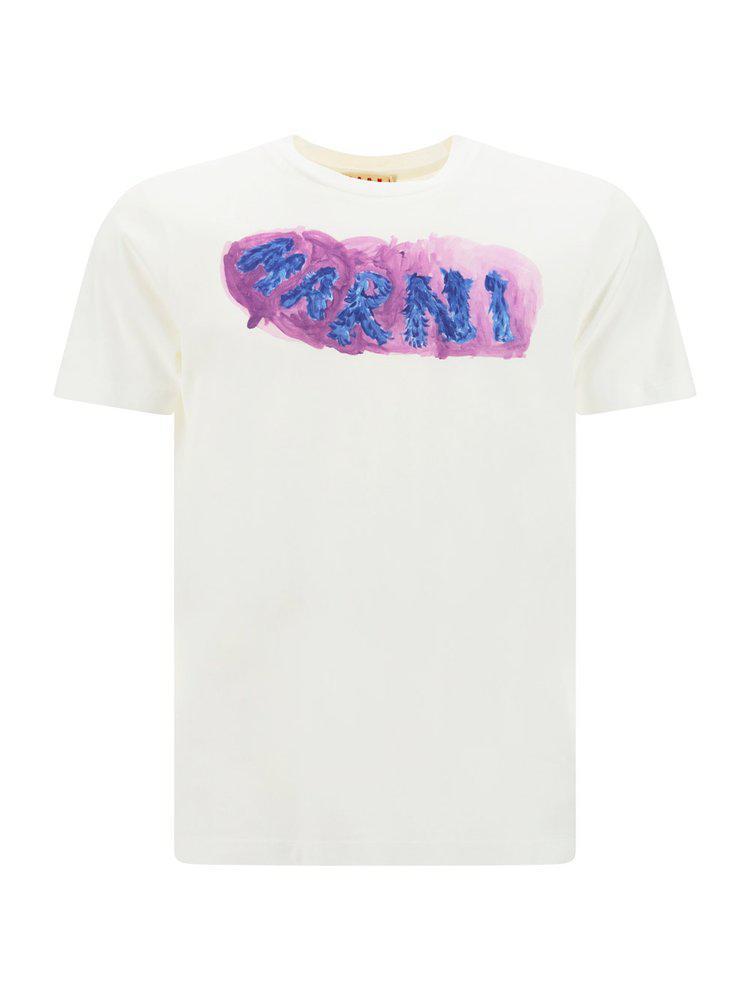 商品Marni|Marni Logo Printed Crewneck T-Shirt,价格¥1935,第1张图片