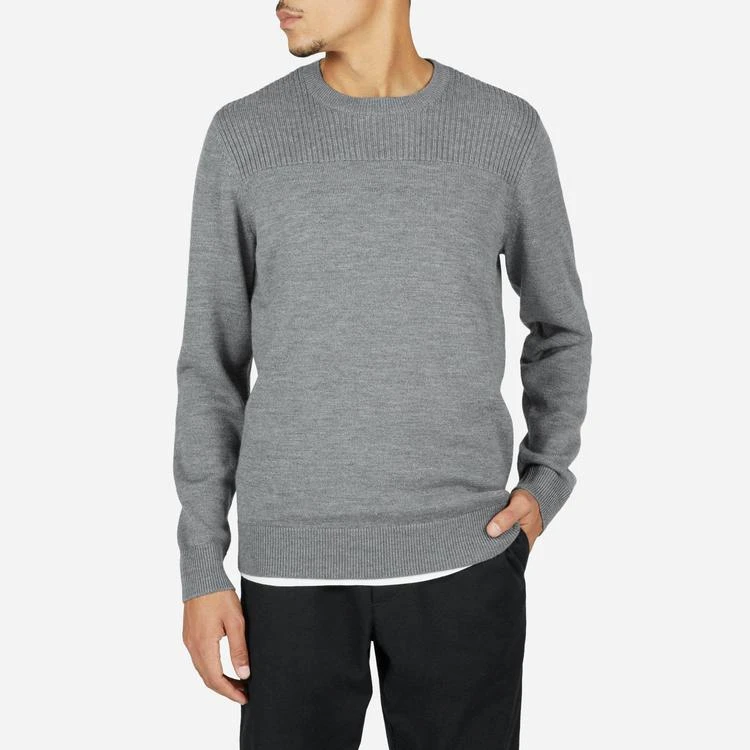 商品Everlane|The Midweight Merino Ribbed Panel Crew,价格¥464,第2张图片详细描述