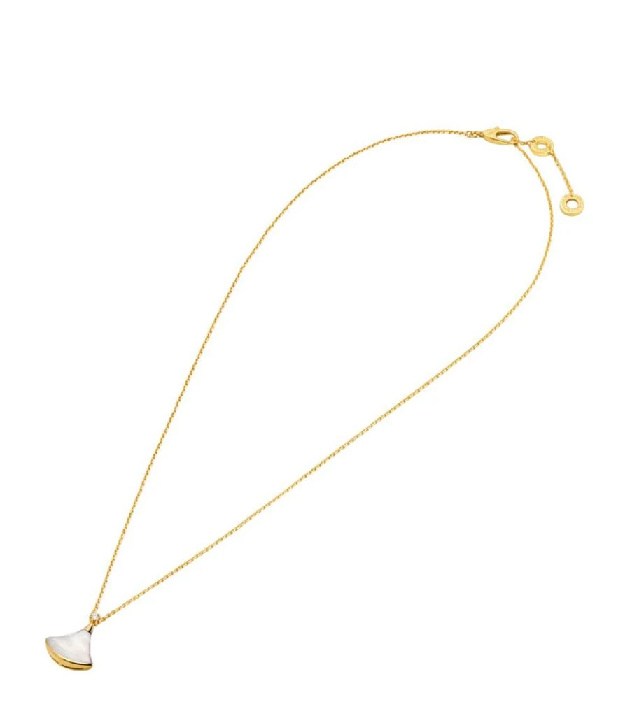 商品BVLGARI|Yellow Gold, Diamond, Mother-Of-Pearl Divas' Dream Necklace,价格¥18070,第1张图片