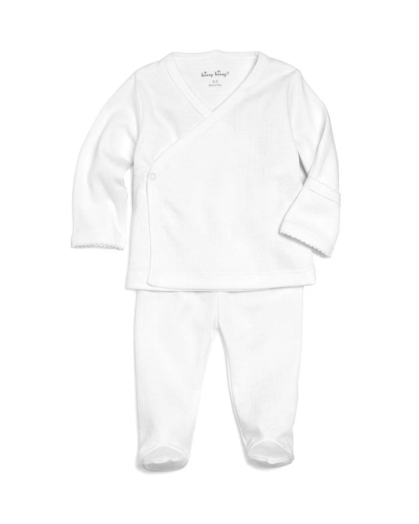 商品Kissy Kissy|Unisex Pointelle Take Me Home Shirt & Footie Pants Set - Baby,价格¥295,第1张图片