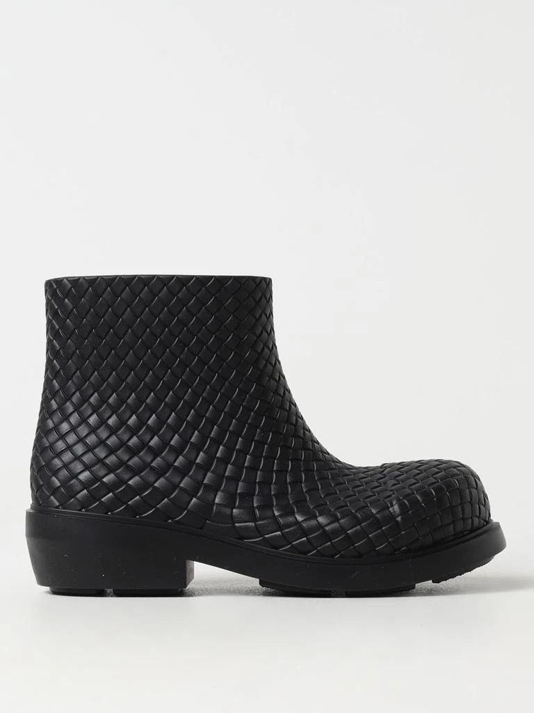 商品Bottega Veneta|Bottega Veneta Fireman ankle boots in woven rubber,价格¥6421,第1张图片