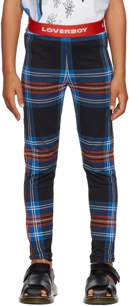 商品Charles Jeffrey Loverboy|SSENSE Exclusive Kids Multicolor Tartan Leggings,价格¥222,第1张图片