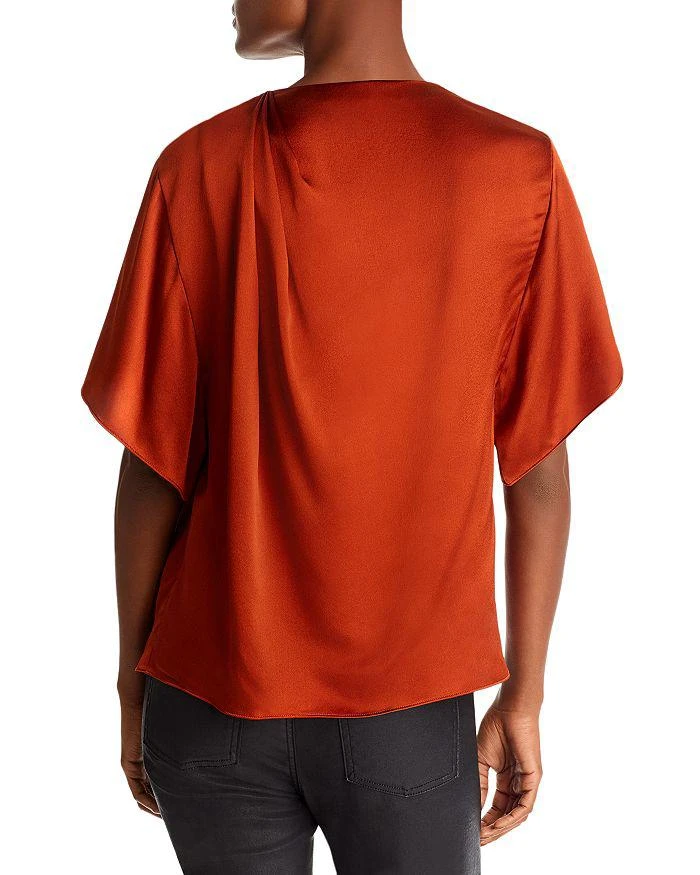 商品Vince|Draped Silk Flutter Sleeve Top,价格¥910,第2张图片详细描述