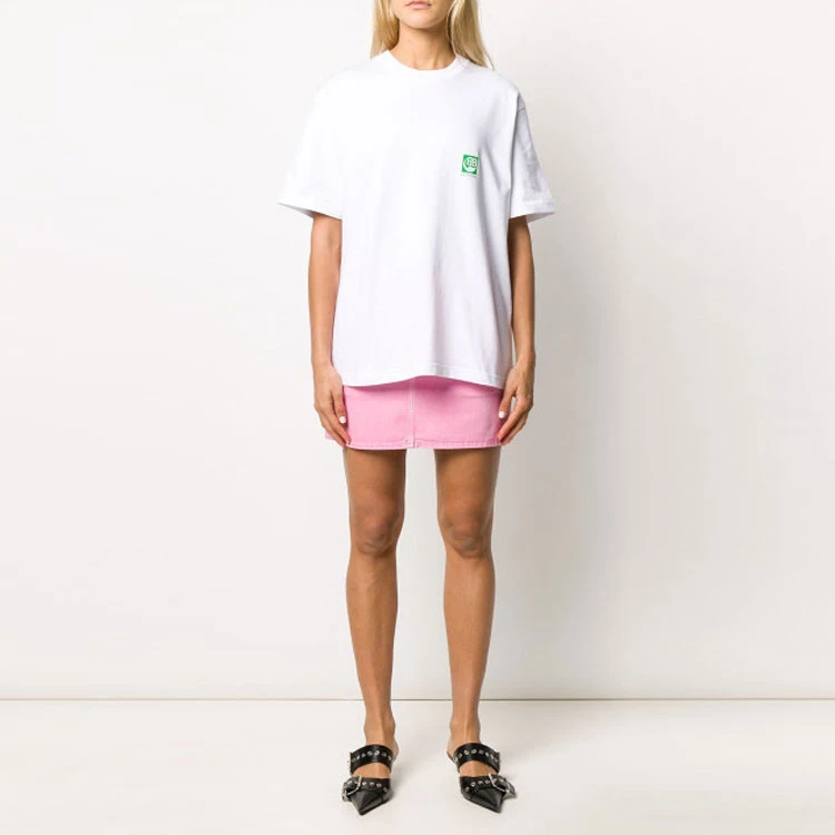 商品[国内直发] Balenciaga|环保标宽松版短袖T恤 女款 白色,价格¥4225,第4张图片详细描述