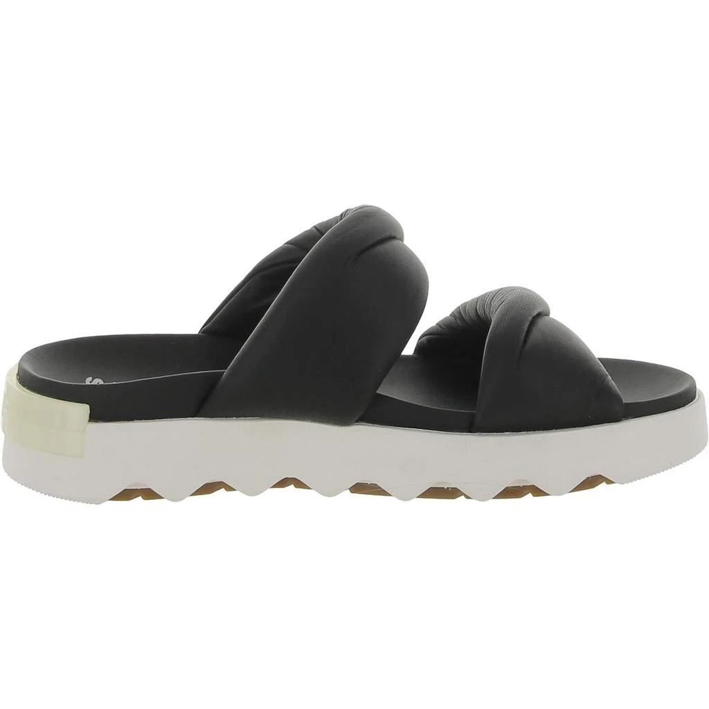 商品SOREL|Vibe Twist Womens Leather Slip On Slide Sandals,价格¥420,第1张图片