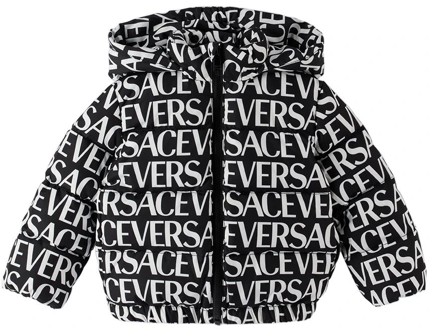 商品Versace|Baby Black Allover Down Jacket,价格¥2563,第1张图片