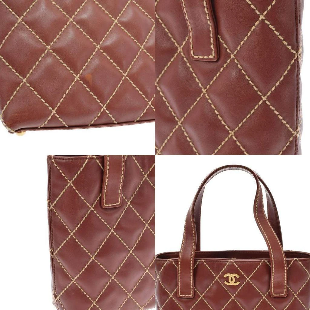 Chanel Brown Leather Wild Stitch Tote Bag 商品