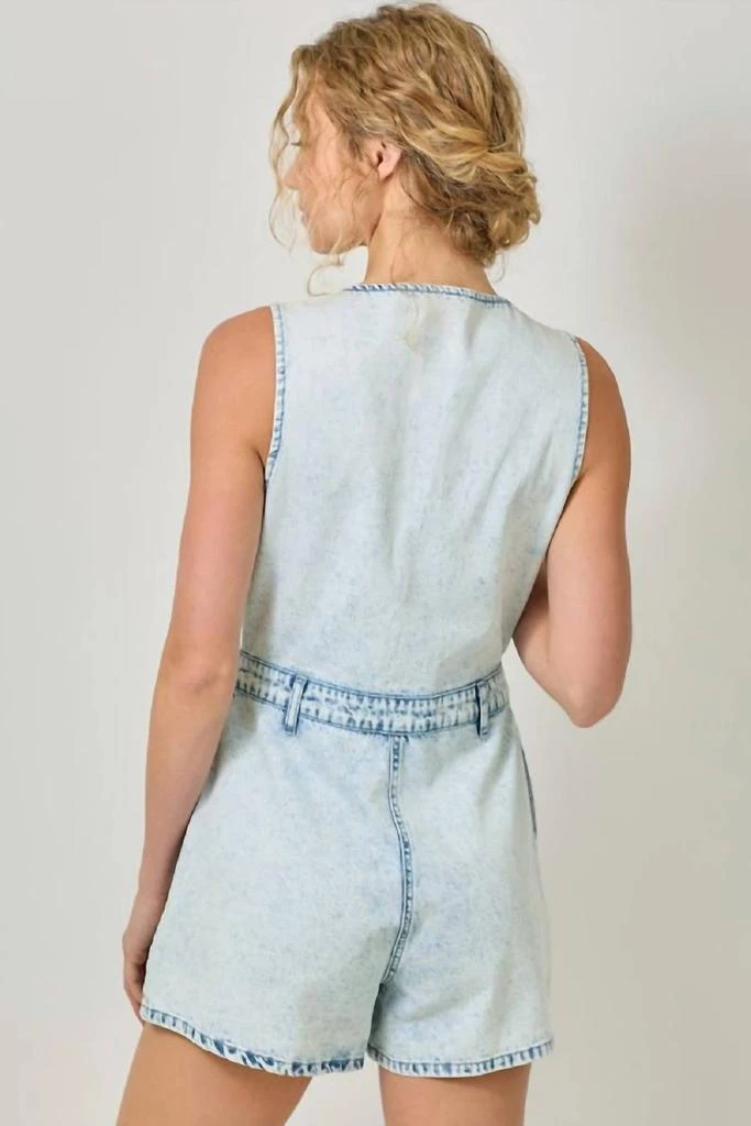 商品mystree|Mystree - Dawn Denim Romper,价格¥509,第2张图片详细描述