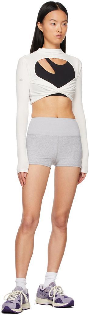 商品Alo|Grey Aura Shorts,价格¥603,第6张图片详细描述