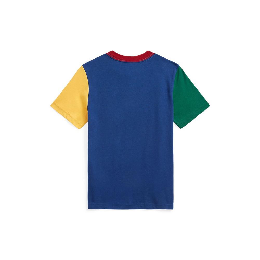 Big Boys Bear Short Sleeves Cotton Jersey T-shirt商品第2张图片规格展示