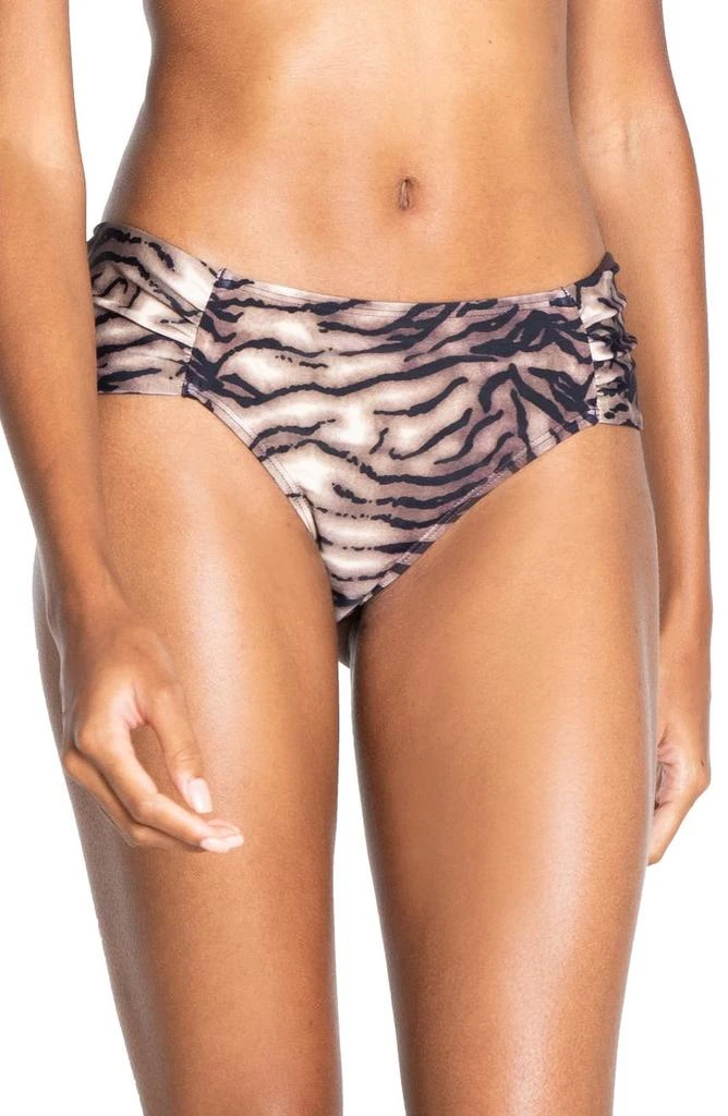 商品RACHEL Rachel Roy|Tiger Ruche Bikini Bottoms,价格¥205,第1张图片
