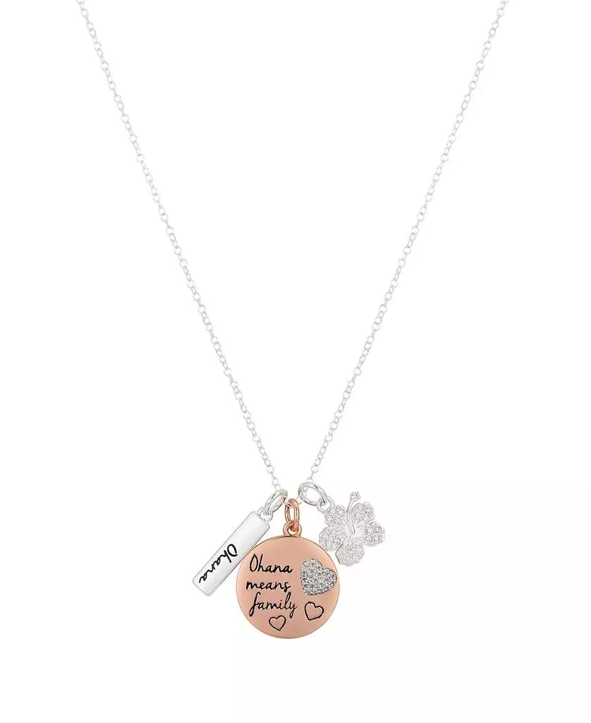 商品Disney|Cubic Zirconia Lilo Stitch Charm Necklace (0.01 ct. t.w.) in 14K Gold Flash Plated,价格¥373,第1张图片