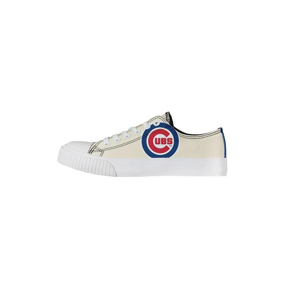 商品FOCO|Women's Cream Chicago Cubs Low Top Canvas Shoes,价格¥448,第1张图片