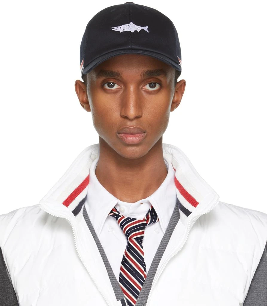 商品Thom Browne|Navy Classic 6-Panel Baseball Cap,价格¥2258,第1张图片