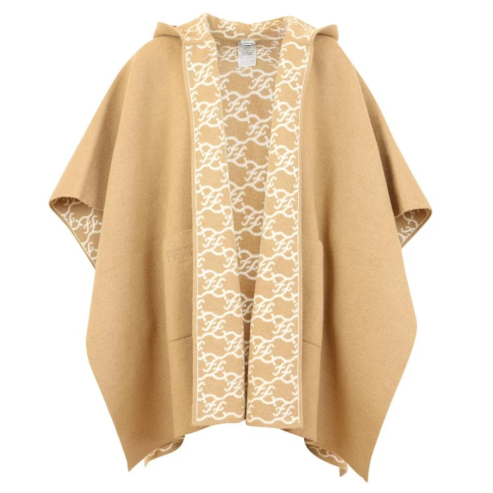 商品Fendi|Camel Hooded Cape,价格¥4245,第1张图片