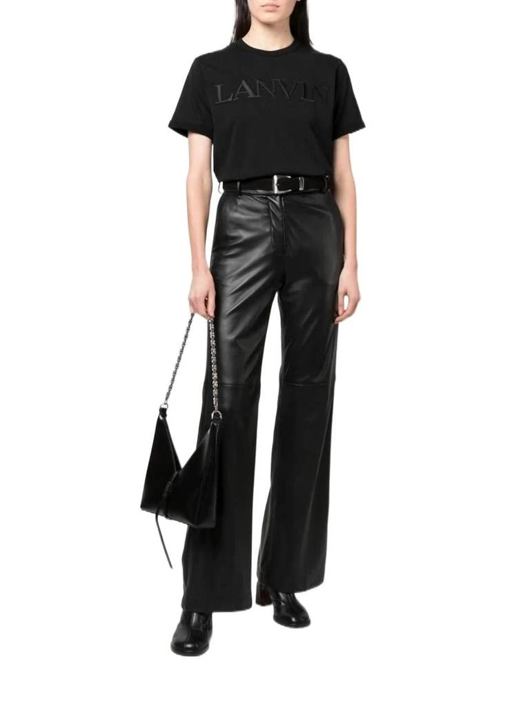 商品Lanvin|Lanvin women's black cotton t shirt,价格¥2228,第2张图片详细描述