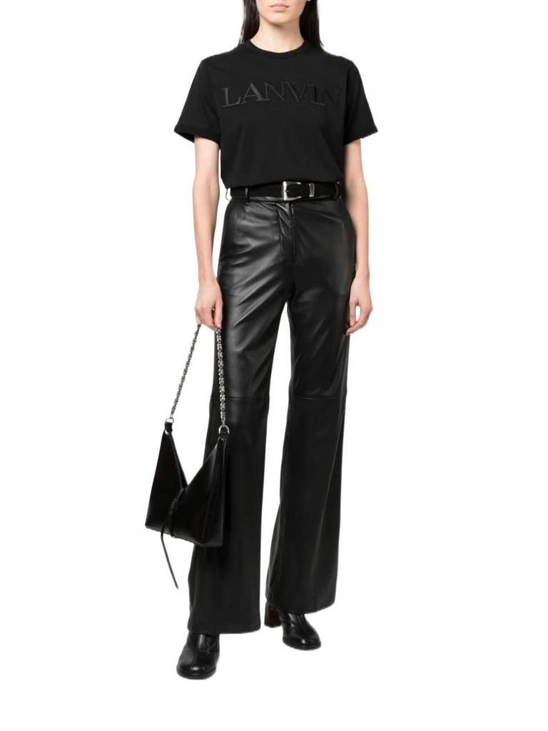 商品Lanvin|Lanvin Women's  Black Cotton T Shirt,价格¥2418,第4张图片详细描述
