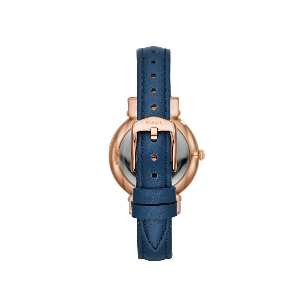 商品Fossil|Women's Daisy Blue Leather Strap Watch 34mm,价格¥391,第2张图片详细描述