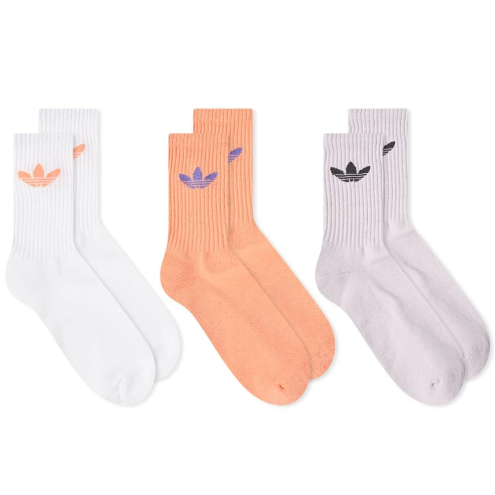 商品Adidas|Adidas Summer Skate Mid Cut Sock - 3 Pack,价格¥121,第1张图片