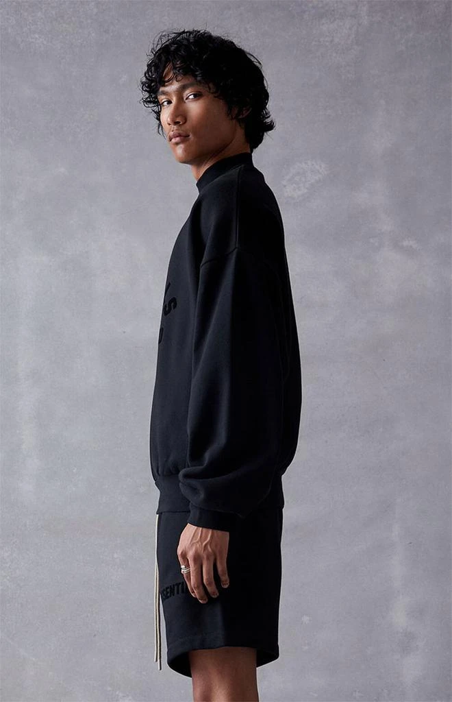 商品Essentials|Jet Black Crew Neck Sweatshirt,价格¥675,第3张图片详细描述