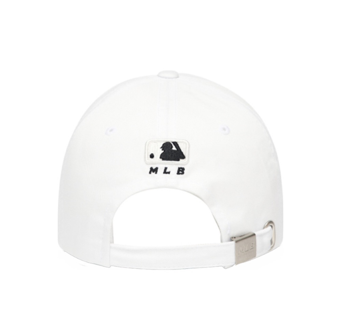 【享贝家】MLB 字母刺绣纯色棒球帽 男女同款 白色 3ACP770-1N-K0030-50WHS商品第2张图片规格展示