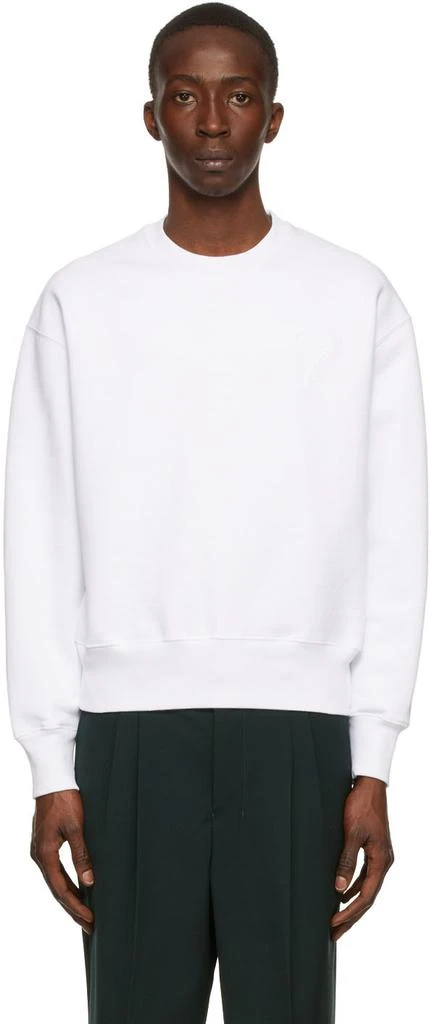 商品AMI|White Ami De Cœur Sweatshirt,价格¥1270,第1张图片