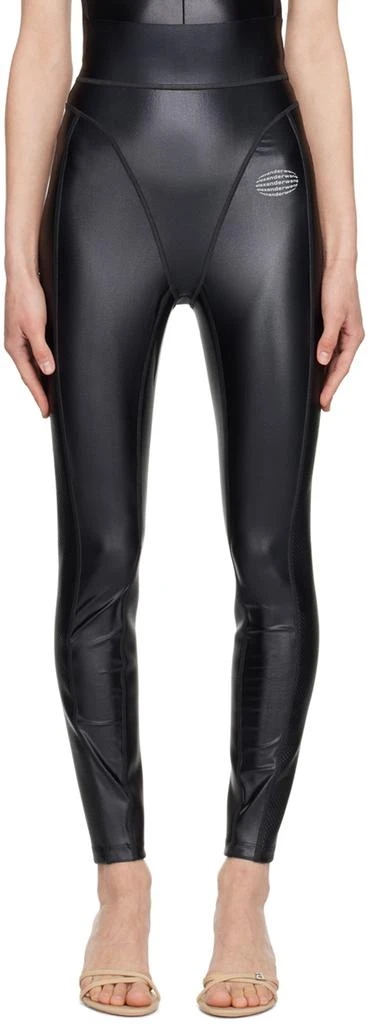 商品Alexander Wang|Black Panty Line Leggings,价格¥1273,第1张图片