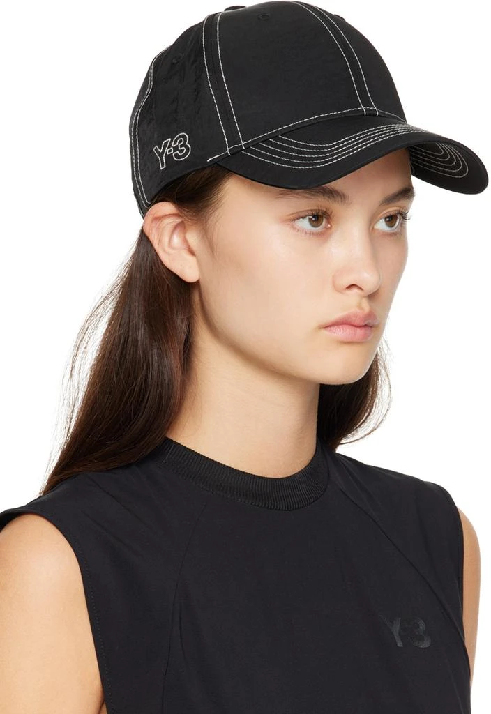 商品Y-3|Black Contrast Stitch Cap,价格¥496,第2张图片详细描述