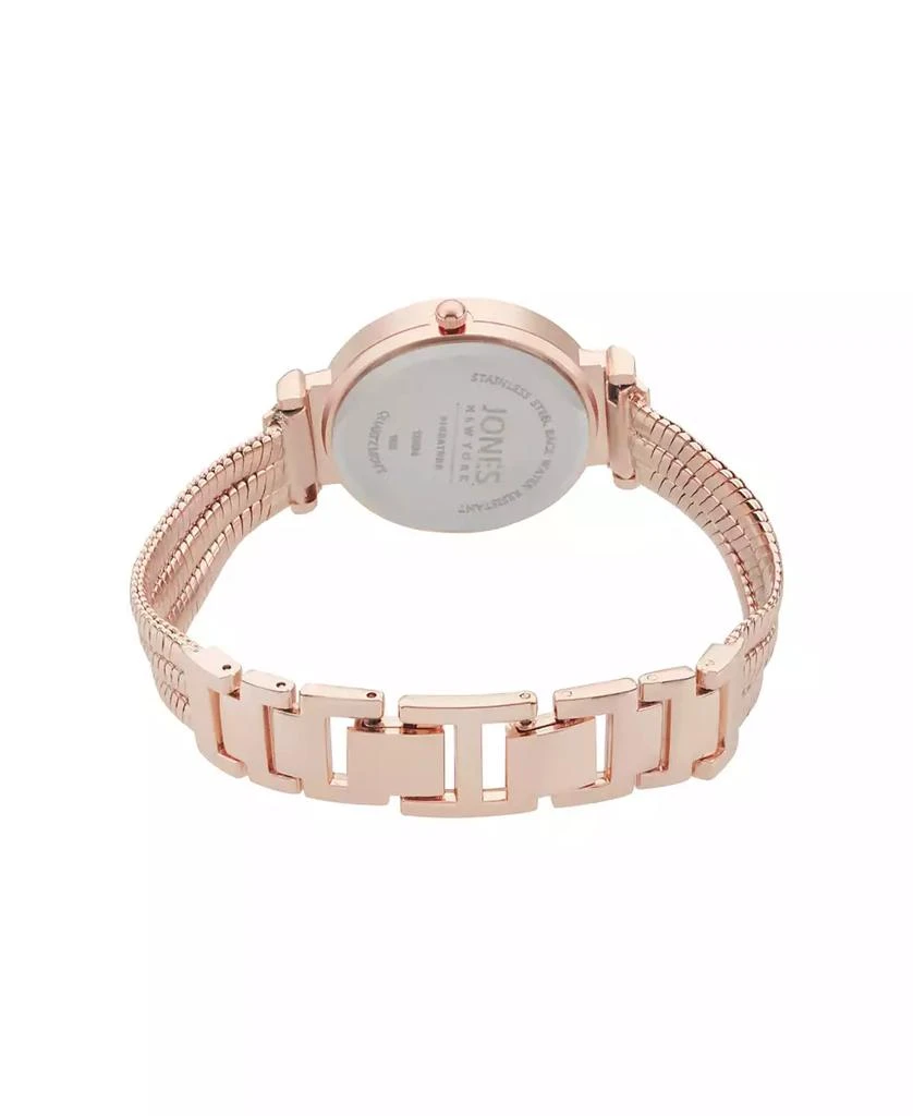 商品American Exchange|Women's Genuine Diamond Dial Rose Gold-Tone Tri-Band Analog Watch 40mm,价格¥493,第3张图片详细描述