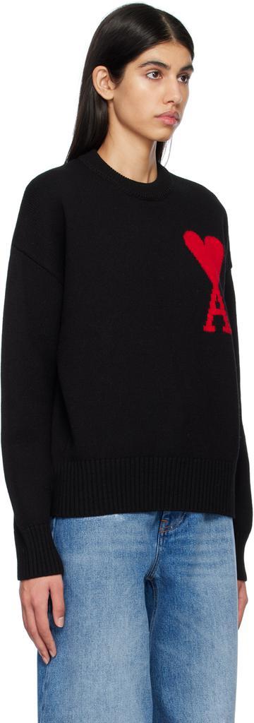 商品AMI|Black Ami de Cœur Sweater,价格¥2774,第4张图片详细描述