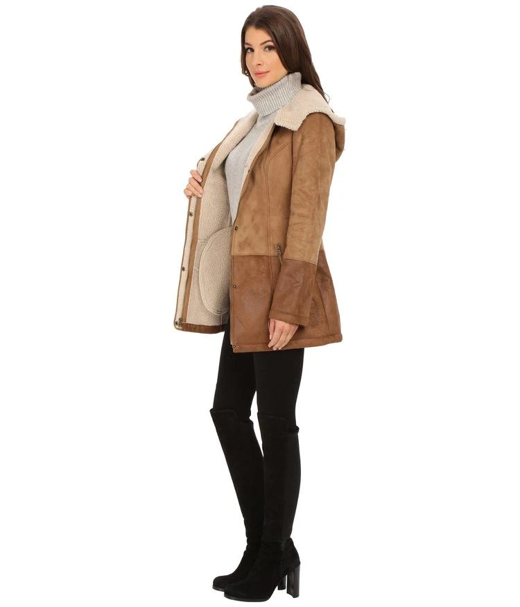 商品Jessica Simpson|Hooded Two-Tone Faux Shearling,价格¥1034,第5张图片详细描述