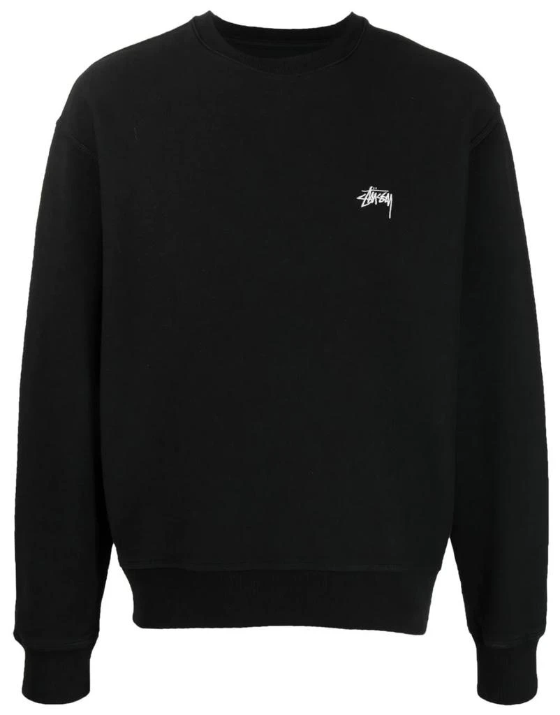 商品STUSSY|stock logo crew black,价格¥1099,第1张图片