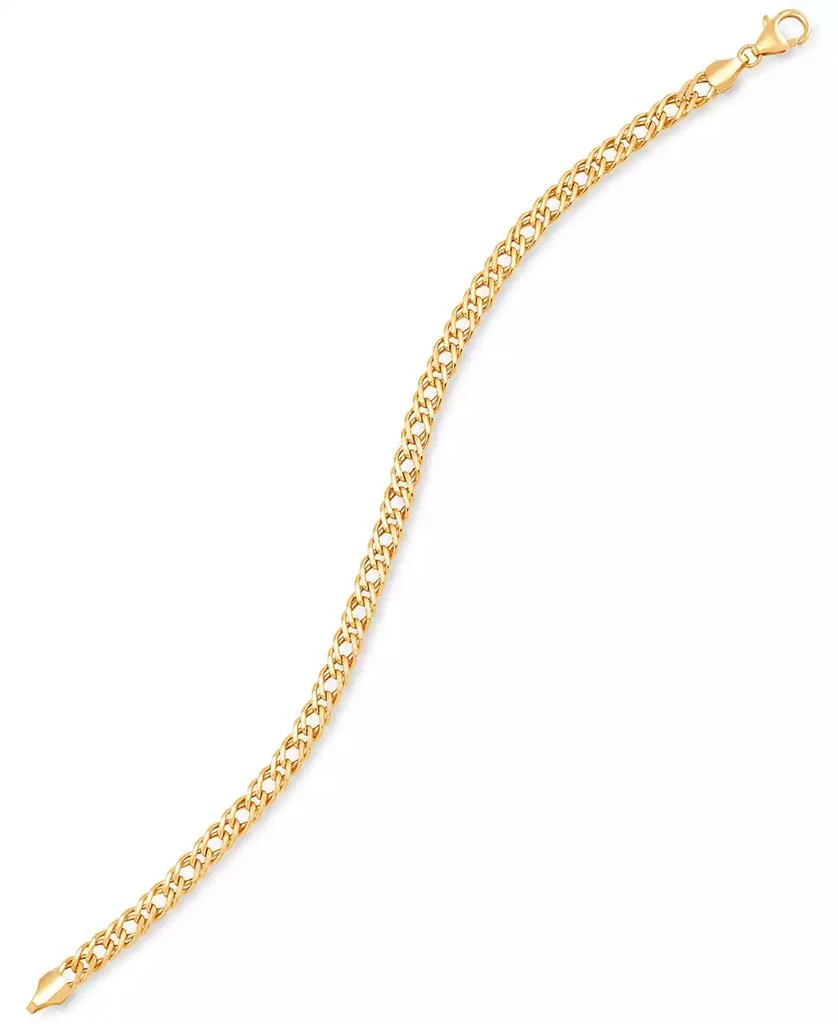 商品Italian Gold|Double Curb Link Chain Bracelet in 10k Gold,价格¥3438,第3张图片详细描述