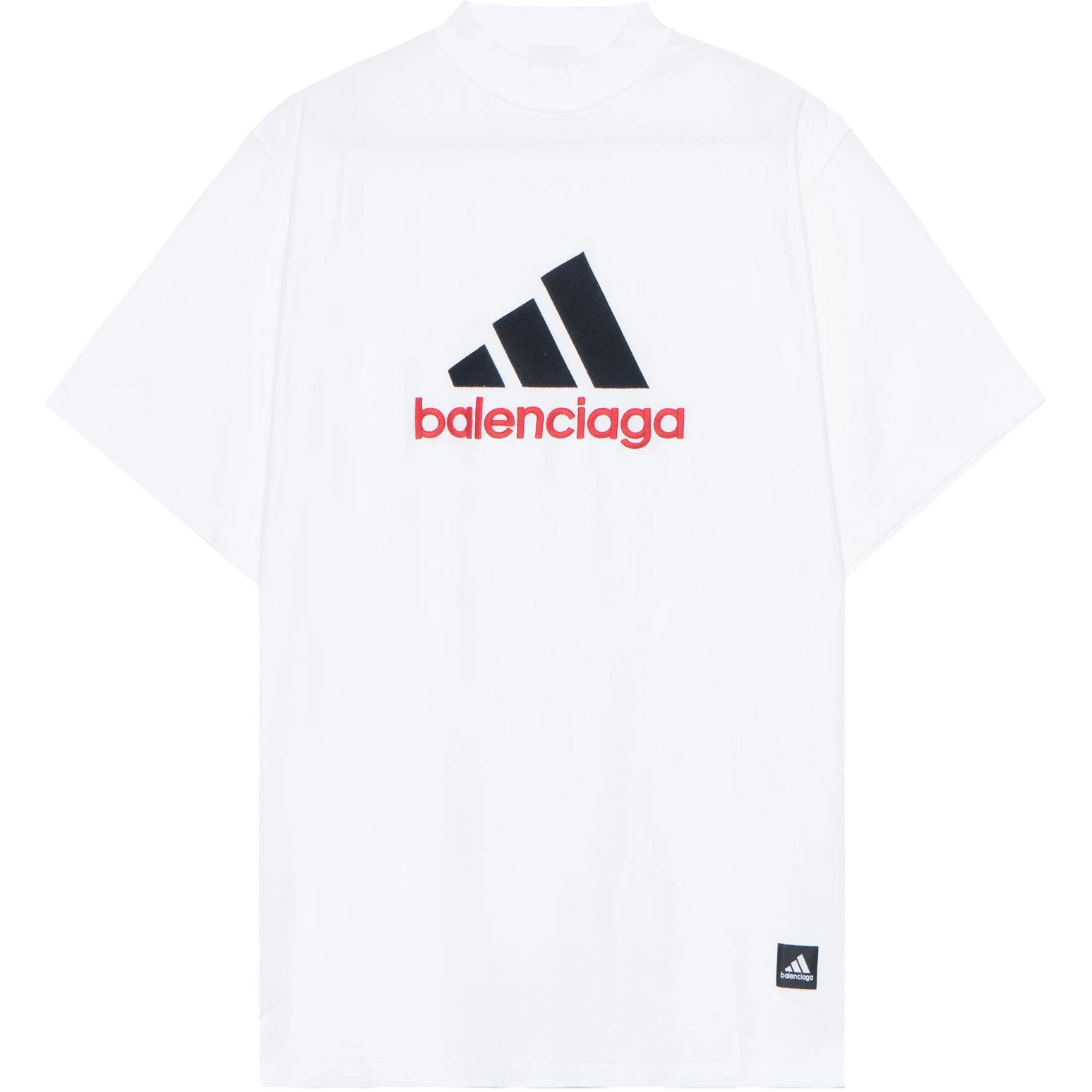 商品[国内直发] Balenciaga|巴黎世家 x adidas  x Adidas联名 Logo字母刺绣短袖T恤 宽松版型 男女同款 白色,价格¥3542,第1张图片