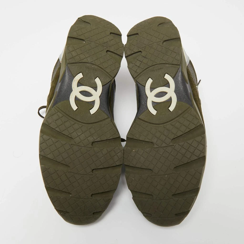Chanel Multicolor Suede and Leather CC Low-Top Sneakers Size 43 商品