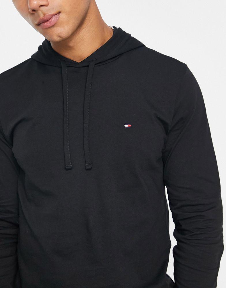 商品Tommy Hilfiger|Tommy Hilfiger lightweight hoodie in black,价格¥511,第5张图片详细描述