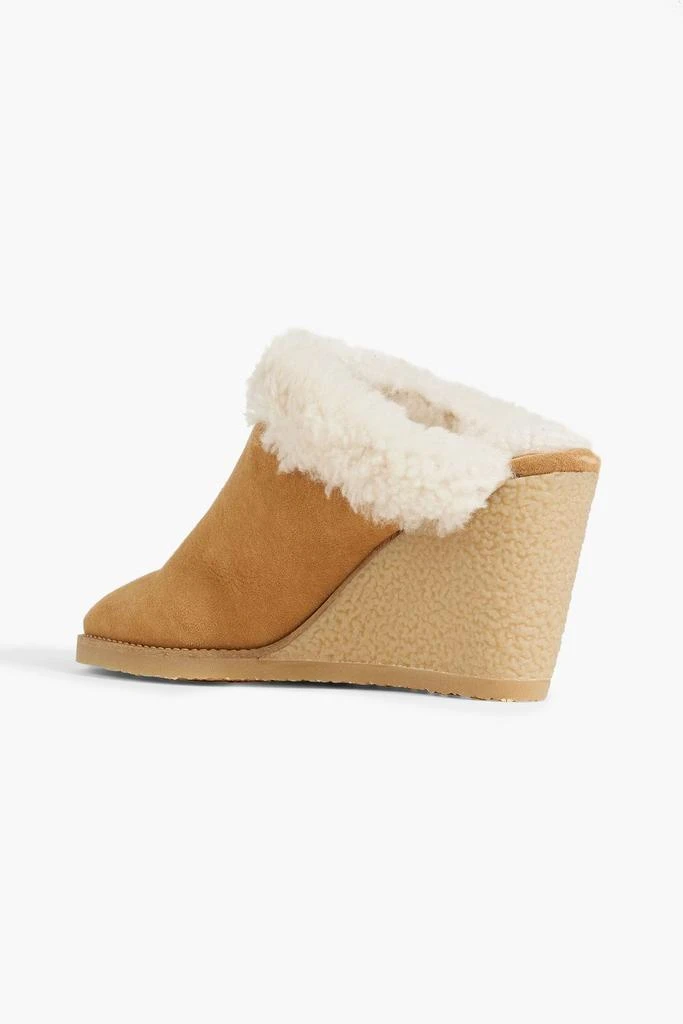 商品Isabel Marant|Takita 90 shearling-lined suede wedge mules,价格¥742,第3张图片详细描述